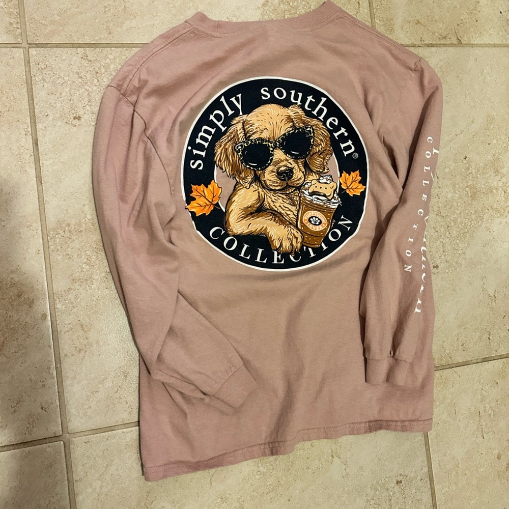 Simply Southern long sleeve tee- youth- never worn